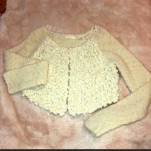 SLEEPING ON SNOW ANTHROPOLOGIE Sweater small crop